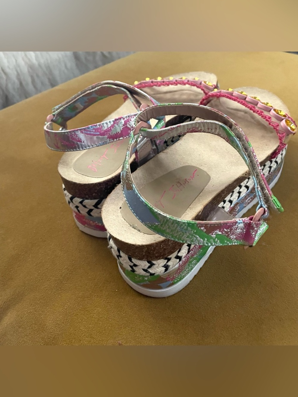 Betsey Johnson Womens Tovaa Floral Flatform Sandals US 10 - Picture 7 of 12
